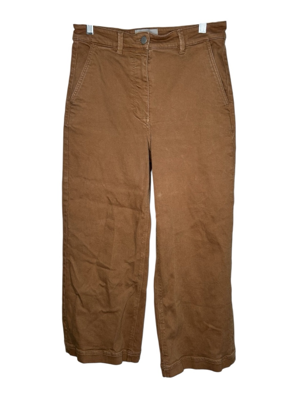Everlane women’s Brown Wide-Leg Cropped pants size 10